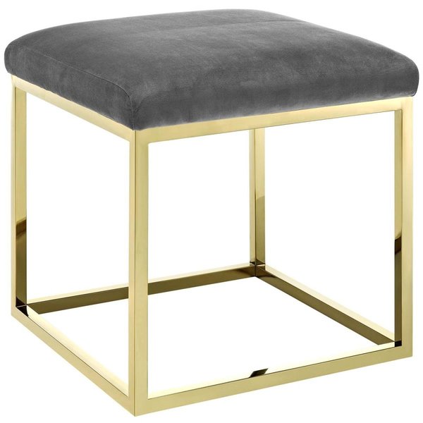 Modway Furniture Anticipate Ottoman Gold Gray17.5 x 17.5 x 17.5 in. EEI-2849-GLD-GRY